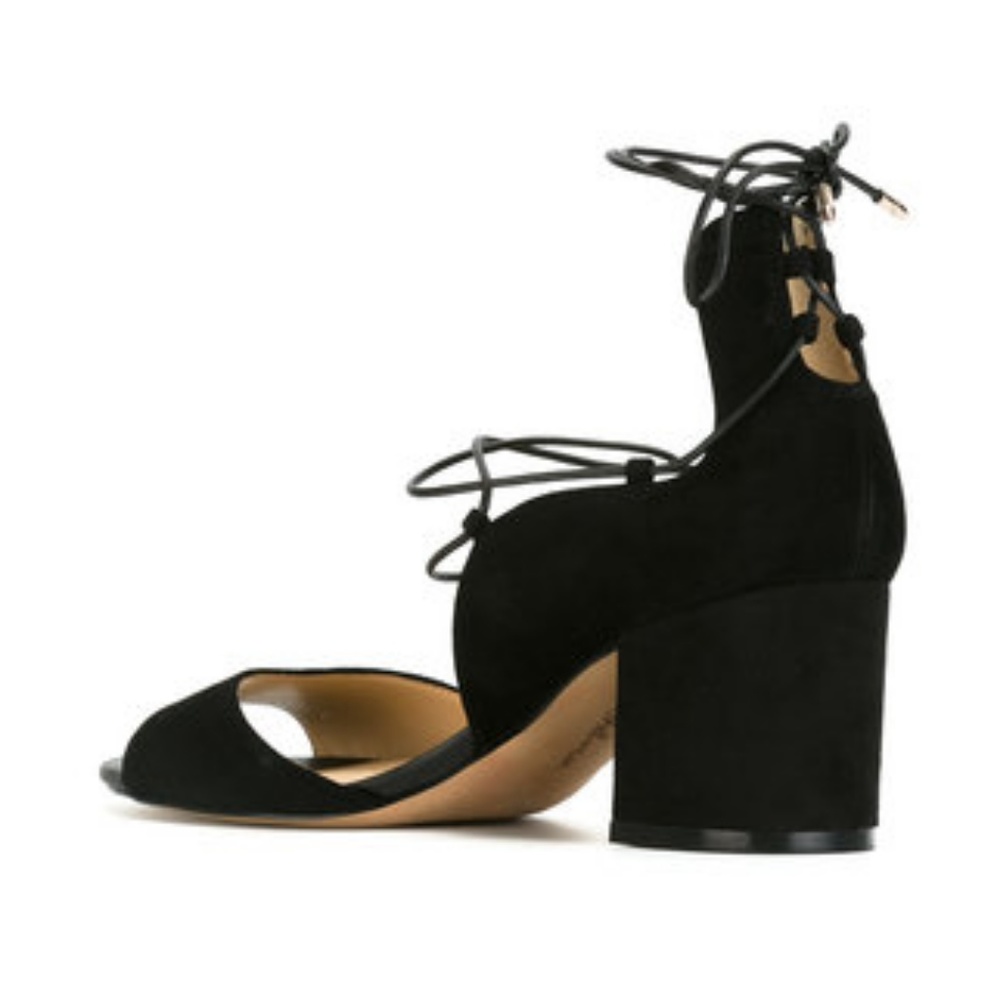 Sam Edelman NWOB Serene Suede Lace Up Block Heels - Picture 5 of 8